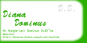 diana dominus business card